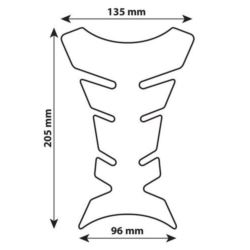 LAMPA tank pad carbon X1