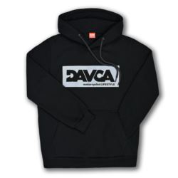 DAVCA bluza black logo grey