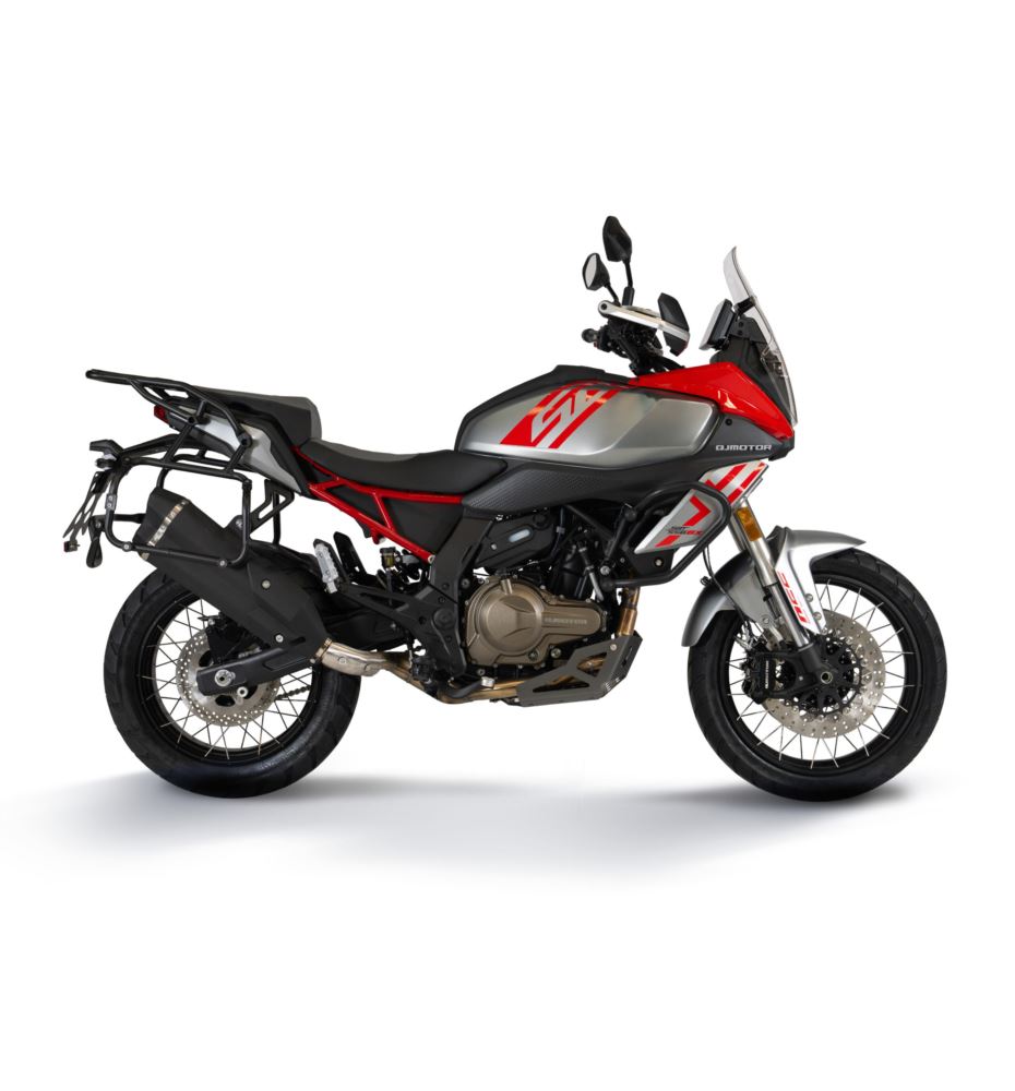 QJMOTOR MOTOCYKL SRT 600 SX 3 KUFRY czerwony DEMO