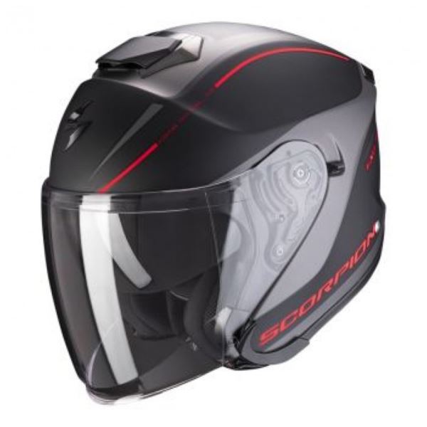 SCORPION EXO-S1 kask Shadow mat czarno czerwony