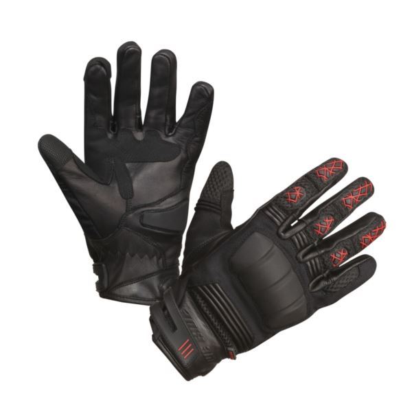 MODEKA Ennos rękawice czarno-czerwone