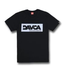 DAVCA T-shirt black logo grey