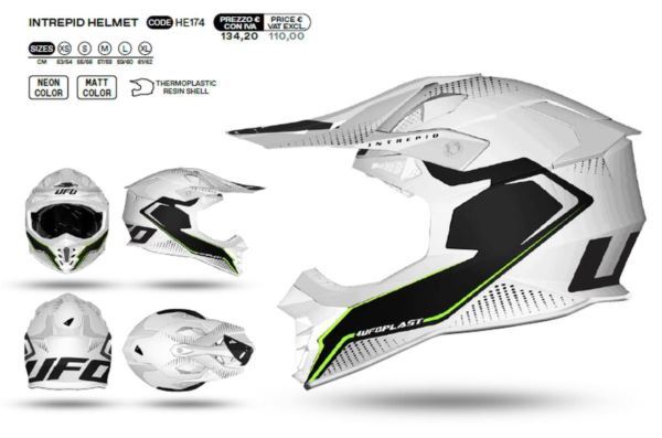 UFO KASK INTREPID CROSS BIAŁY/CZARNY L