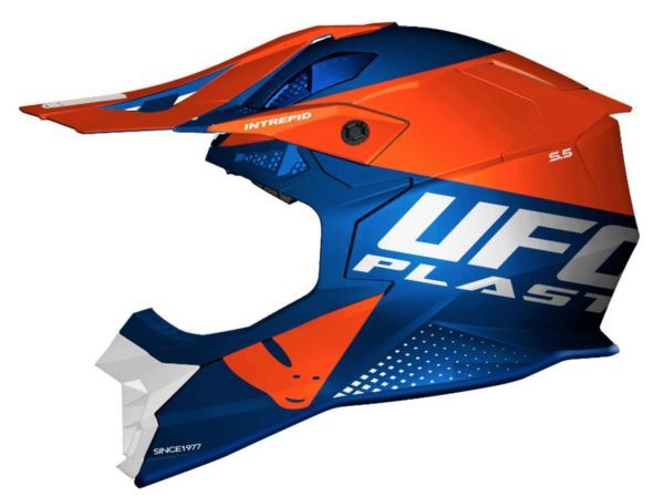 UFO KASK INTREPID CROSS NIEBIESKI/CZERWONY L