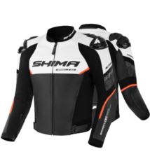 SHIMA Bandit 2.0 kurtka skórzana czerwona