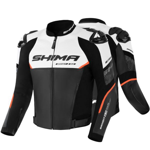 SHIMA Bandit 2.0 kurtka skórzana czerwona