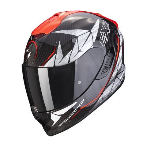 SCORPION EXO-1400 kask CARBON ARANEA Bk-Neo-RD L