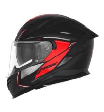 NOX N401 kask XENO CZARNY/CZERWONY MAT M