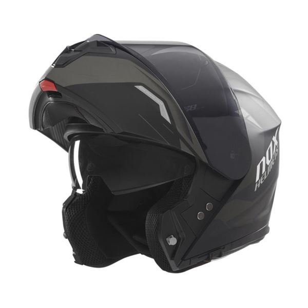 NOX N968 kask szczękowy czarny/tytanowy mat XL