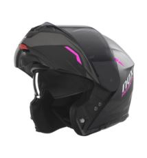 NOX N968 kask szczękowy czarny/różowy mat S