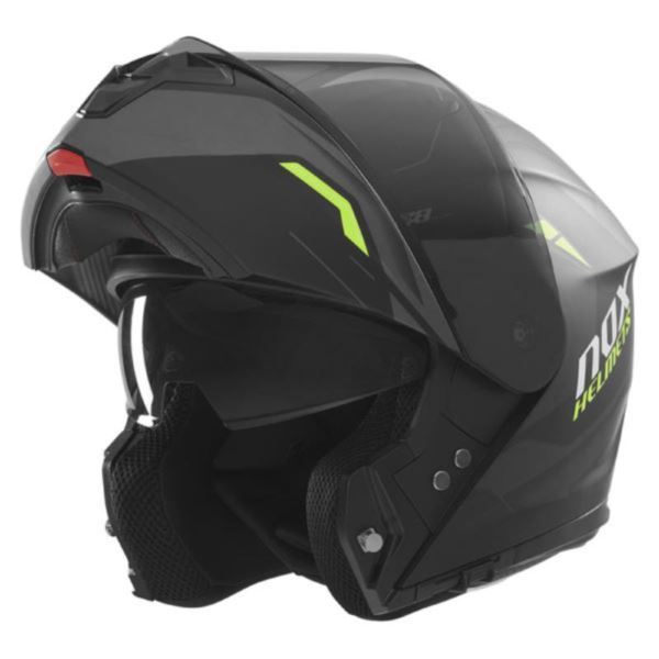 NOX N968 kask szczękowy czarny/żółty mat XL