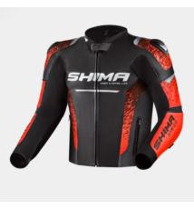 SHIMA STR 2.0 bright red kurtka skórzana 56