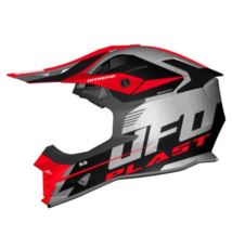 UFO KASK INTREPID CROSS CZARNY/SREBRNY/CZERW XL