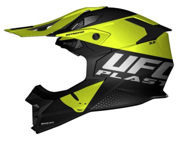 UFO KASK INTREPID CROSS CZARNY/ŻÓŁTY FLUO S