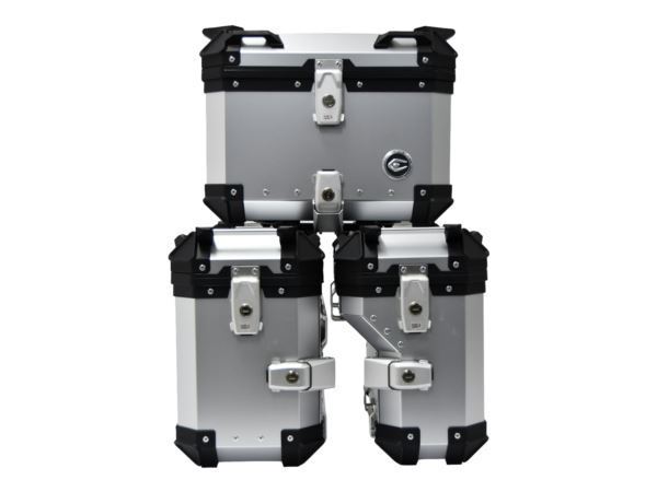 COOCASE zestaw kufrów alu srebrnych (2x36l + 45l)
