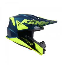 KENNY KASK ZOOM PETROL NIEBIESKI/ŻÓŁTY XL