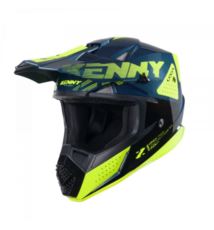 KENNY KASK ZOOM PETROL NIEBIESKI/ŻÓŁTY XL