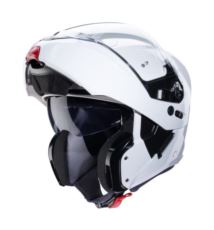 CABERG Horus X kask szczękowy biały połysk L