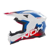 NOX N634 kask GRADIENT BIAŁY/NIEBIESKI/CZERWONY XL