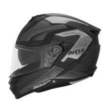 NOX N304S kask CARVER czarny/tytanowy mat XS