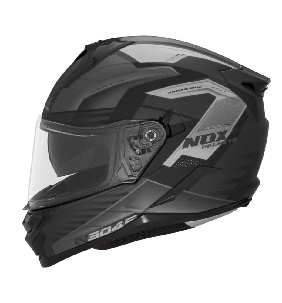 NOX N304S kask CARVER czarny/tytanowy mat XS