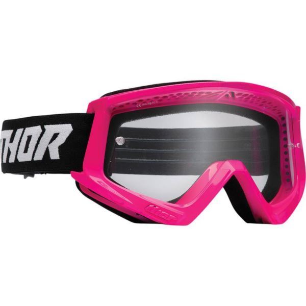 THOR GOGGLE CMBT YTH FL PK/BK CZARNO-RÓŻOWY
