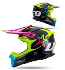 UFO KASK INTREPID CROSS CZARNY/ŻÓŁTY/RÓŻOWY S
