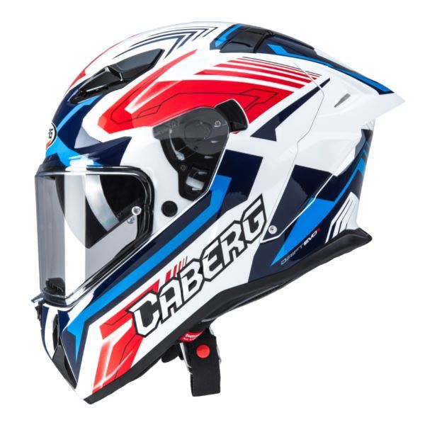 CABERG Drift Evo II Nobo czarny mat, czerw fluo M