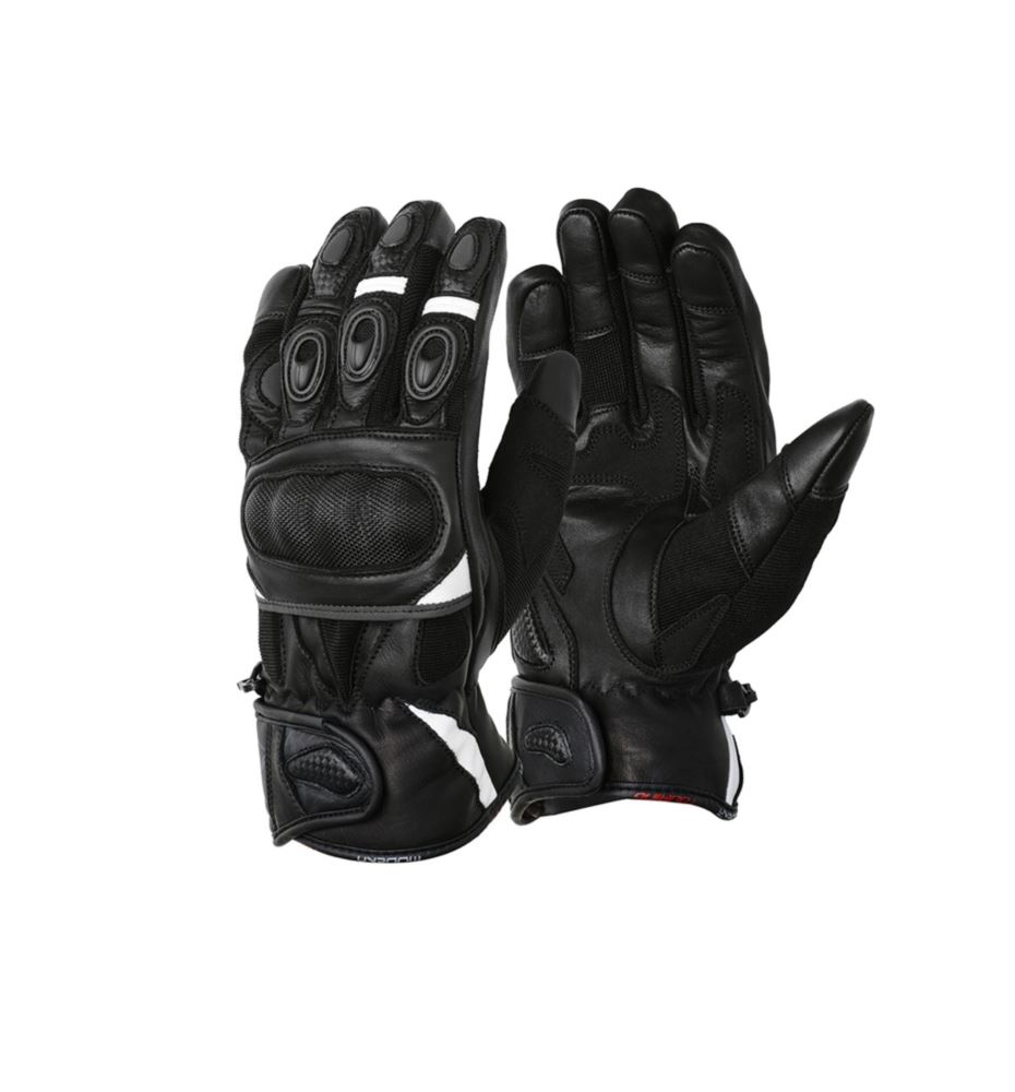 MODEKA Sahara Short rękawice czarno-białe 10