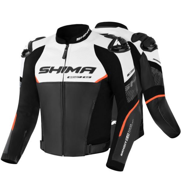 SHIMA Bandit 2.0 kurtka skórzana czerwona 50