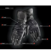 SHIMA D-TOUR rękawice czarne 3XL