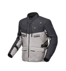 MODEKA Atlaz kurtka tekstylna popielato-czarna L