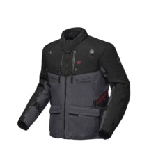 MODEKA Atlaz kurtka tekstylna szaro-czarna XL