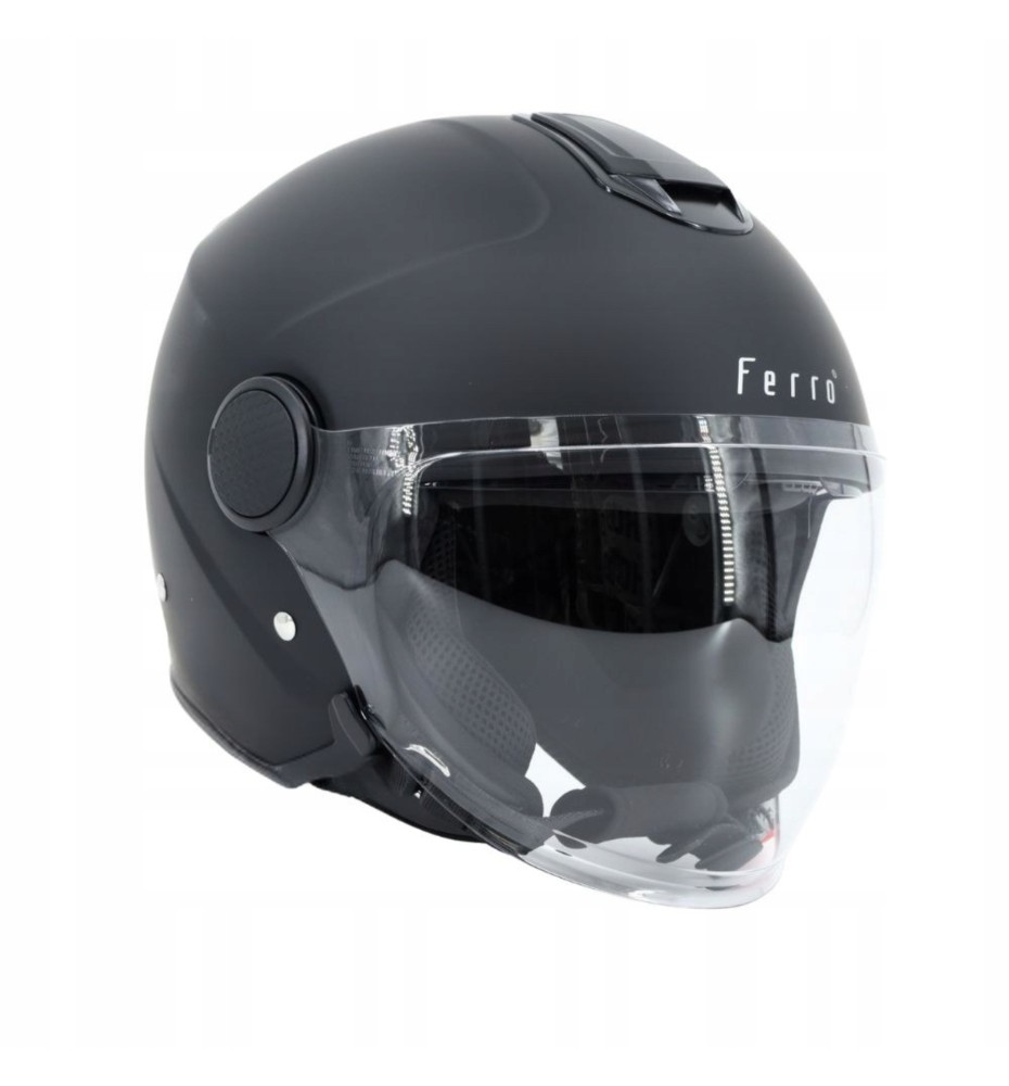 FERRO 839 kask Jet czarny mat L