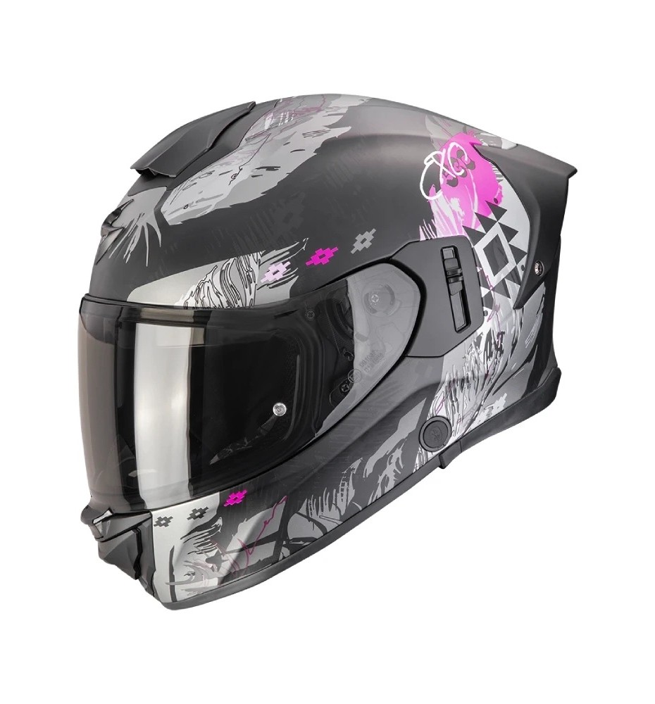 SCORPION EXO-530 Air kask HADJI Matt Black-Pink XS