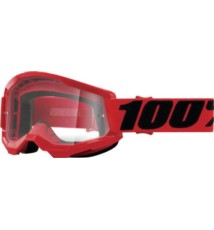 100 PROCENT GOGLE MODEL STRATA 2 RED CLEAR