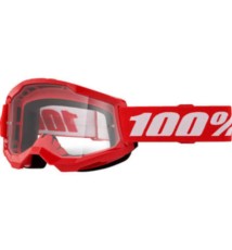 100 PROCENT GOGLE MODEL STRATA 2 RED CLEAR LENS