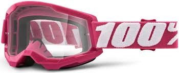 100 PROCENT GOGLE STRATA 2 FLETCHER FUKSJA/BIAŁY
