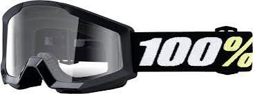 100 PROCENT GOGLE STRATA JUNIOR czarne