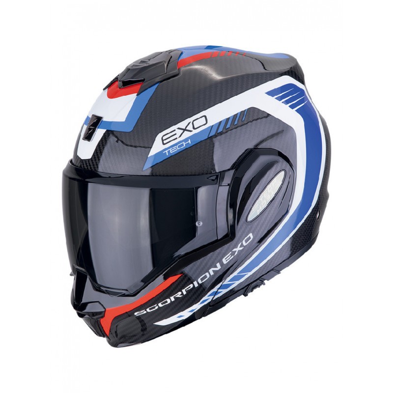 SCORPION Exo-Tech Carbon kask cz/nieb/czerw XL