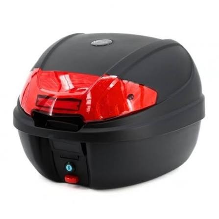 JUNAK Kufer tylny 0830 czarny z odblaskiem 30L